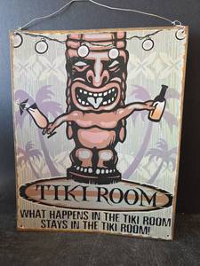 lot 841 image: Tiki Room Metal Sign