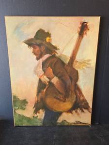 lot 868 image: Bavarian Hunter with Rifle Picture