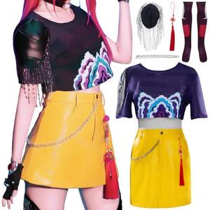 lot 8107 image: ACCICA Women Costume Movie Uniform Outfit With Socks Halloween Full Set