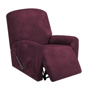 lot 8147 image: FestiCorp Recliner Chair Covers Real Velvet 4-Pieces Recliner Covers for Small Lazy Boy Recliner Chair Stretch Recliner Sofa Slipcovers Furniture Protector with Side Pocket & Elastic Bottom, Burgundy