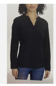 lot 8156 image: REV3 Womens V-Neck Top, Black Medium