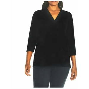 lot 8157 image: Banana Republic Women s V-Neck 34 Sleeve Lightweight Stretch Top XXL