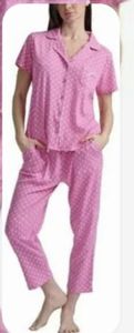 lot 8163 image: Karen Neuburger Womens Notch Collar Pajama Set SIZE S