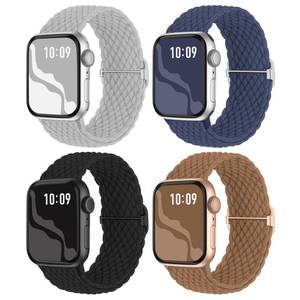 lot 8194 image: Braided Stretchy Solo Loop Compatible for Apple Watch Band 38mm 40mm 41mm 42mm 44mm 45mm 46mm 49mm for Women Men, Nylon Elastic Straps Wristbands for iWatch Series 1110 9 8 7 6 5 4 3 SEUltra 3 2 1