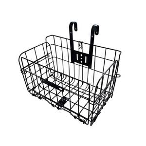 lot 8199 image: Folding Bike Front Basket, Bicycle Wire Basket with Handles, Easy Installation on Front Handlebar Accessories for Frame Cargo Rack.