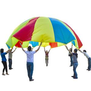 lot 8239 image: Sonyabecca Parachute, Play Parachute 24ft with 16 Handles for Kids Cooperation Group Play