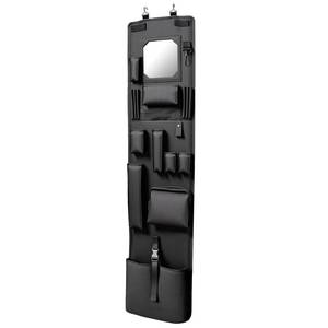 lot 8246 image: ZXBMS Hanging Locker Organizer with Mirror Multi-Pocket Door Organizer for Work Gym Police & Security Lockers, Durable Uniform & Gear Storage