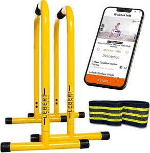 lot 6701 image: $110 Lebert EQualizer Total Body Strengthener Portable Dip Station
