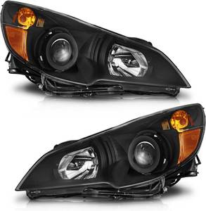 lot 6733 image: $147 WEELMOTO Headlights for 2010-2014 Subaru LegacyOutback Black