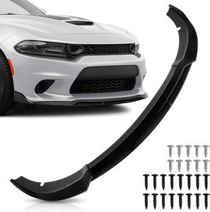 lot 6756 image: $64 Front Bumper Lip Splitter for Dodge Charger SRT Hellcat Scat Pack