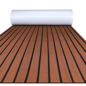 lot 6757 image: $130 FOCEAN EVA Boat Flooring Decking Faux Teak Marine Mat 94.5x47.2