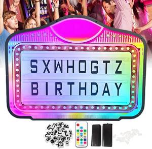 lot 6782 image: $210 VIP Bottle Service Sign for Night Club with Color Lights Kit