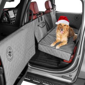 lot 6817 image: $170 Ruff Liners Large Back Seat Extender for Dogs, Gray, 400lb