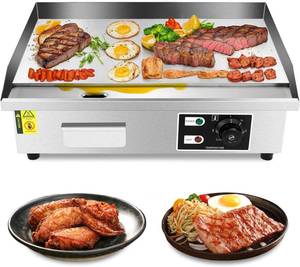 lot 6838 image: $106 Commercial Electric Griddle 22 110V Teppanyaki Flat Top, 3000W