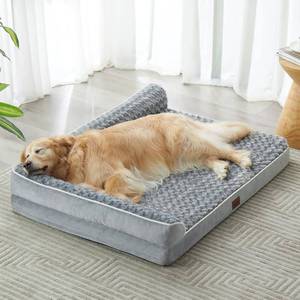 lot 6840 image: BFPETHOME Orthopedic Dog Bed for Large Dogs, Waterproof Cover