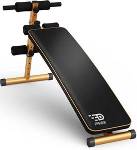 lot 6846 image: $66 Sit Up Bench, Adjustable InclineDecline Bench for Abs, 5 Levels
