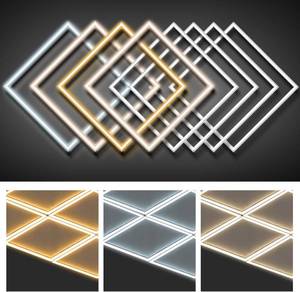 lot 6853 image: $130 VIHOSE 8Pcs 2x2 ft Edge-lit LED Panels 3000K4000K6500K 110-265V