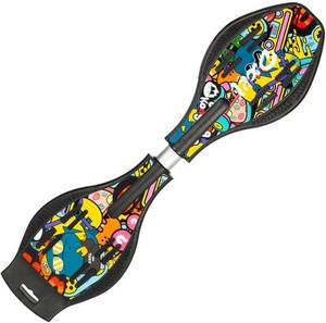 lot 6864 image: $59 Caster Board Deluxe Junior Skateboard with Illuminating Wheels