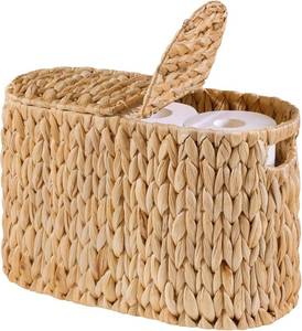 lot 6867 image: ELONG HOME Toilet Paper Basket with Lid for 6 Rolls
