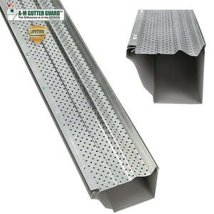 lot 6868 image: $106 A-M Gutter Guard - 6 (50 ft, Mill Finish) Heavy-Duty Aluminum