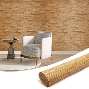 lot 6884 image: $60 216 x 35 Natural Reed Wall Panel 3D Art - Lightweight