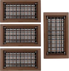 lot 6892 image: $129 8x16 Automatic Foundation Vent for Crawl Space, Brown, 4 Pack