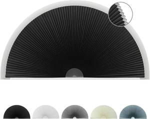 lot 6895 image: Arch Window Shade Blackout, Cordless Stick-On Cell Blinds 48x24