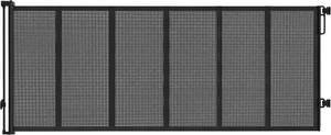 lot 6902 image: $80 Retractable Baby Gate 157in, Extra Wide 42in Tall, 13ft Dog Gate