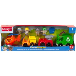 lot 6915 image: Fisher-Price Little People Vehicle Pack (4 Cars, 4 Figures)