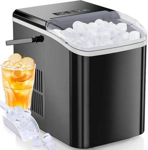 lot 6917 image: $50 OLIXIS Ice Maker Machine Portable 26lbs24h, Basket & Scoop