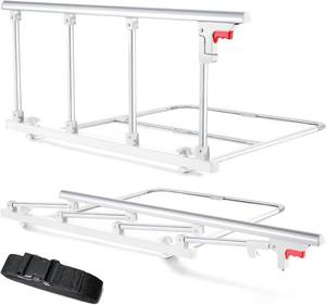 lot 6921 image: $80 Bed Rails for Elderly Adults, Folding Assist