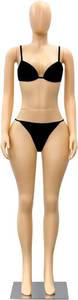 lot 6925 image: $146 Full-Body Female Mannequin with Metal Base (70.8)