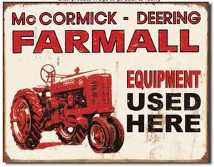lot 6935 image: HomDeo Metal Signs Tin Sign Personalized 8x12 Farmall Tractor