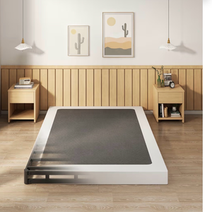 lot 1332 image: EMODA 5 Inch Box Spring Full Size Bed Base, 3000 LBS Heavy Duty Metal Mattress Foundation with Fabric Cover, Easy Assembly, Black