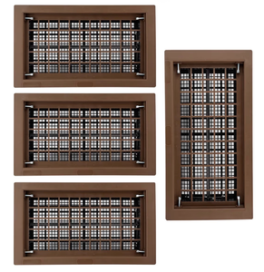 lot 1334 image: 8 x 16 Automatic Foundation Vent for Ventilating Crawl Space Replacement Auto Air Vent, Brown, 4 Pack