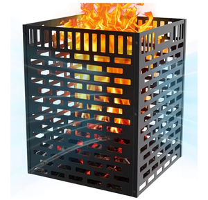 lot 1374 image: 63 Gallon Burn Barrel for Yard Waste �� Heavy Duty Outdoor Incinerator Drum with Burn Cage, Rust-Resistant Coating & High-Temp Fire Pit for Burning Paper, Leaves, Wood & Trash