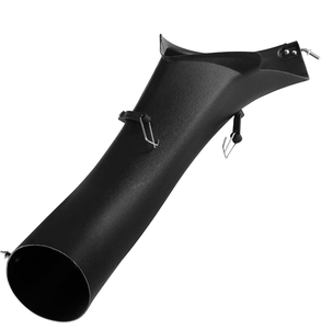 lot 1375 image: shiosheng Replacement Part AM135828 AM143911 Lower Bagger Chute Fit for John Deere D110 D120 D125 D130 E100 E110 E120