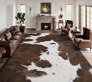 lot 1379 image: Washable Area Rugs for Living Room 8x10 cowhide