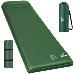 lot 1382 image: Wevelel Memory Sleeping Pad, 3.1 Ultra-Thick Foam Sleeping Mats for Camping, Easy Inflate&Deflate,9.5 R-Value Insulated Camping Mattress Pad with Pillow, for Car Travel Tent