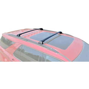 lot 1385 image: BRIGHTLINES Roof Rack Cross Bars Replacement for Ford Explorer 2020-2025  Set of 2pcs  Black Aluminum Roof Top Cargo Rack
