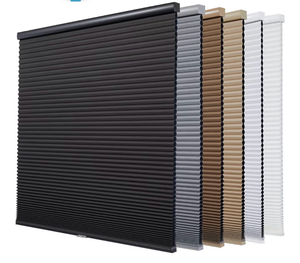 lot 1393 image: Persilux Custom Size Blackout Cellular Shades for Windows, Cordless Window Blinds, Honeycomb Blinds for Windows (Black, 31 W x 64 H) Window Shades for Home, Room Darkening Cellular Blinds & Shades