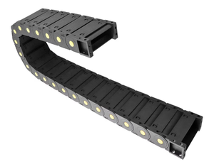 lot 1405 image: QWORK Cable Drag Chain Wire Carrier High Toughness Closed Plastic Chain 25mm x 77mm