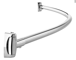 lot 1409 image: PROFLO PFCSR5 5 Stainless Steel Curved Shower Rod - Chrome