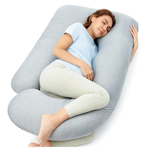 lot 1411 image: Momcozy Pregnancy Pillows with Cooling Cover, U-Shaped Full Body Maternity Pillow for Side Sleepers 57 Inch - Support for Back, Hip, Belly, Legs for Pregnant Women