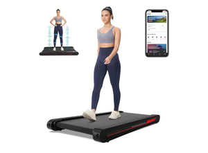 lot 1474 image: Walking Treadmill Pad with APP, 3 in 1 Under Desk Treadmill, 400W Low Noise Walking Vibration Pad with Remote Control,Portable Treadmills for Home Office