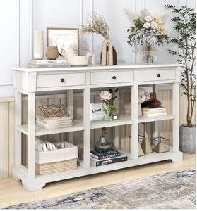 lot 1495 image: Retro console table  (black color not white)