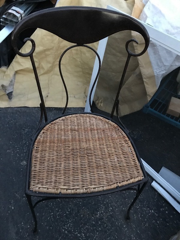 Iron And Rattan Chair Heavy Heavy Duty Table And Chairs