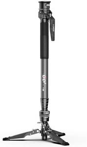 lot 451746 image: Retails for $275 COMAN One-Click Lifting Carbon Fiber Monopod, M1 Pro Camera Monopod with Feet, 65 Lightweight Travel Tripod with Quick Release Foot Lock for Camera, DSLR, Camcorder, Max Load 44lbs  20kg (M1Pro)