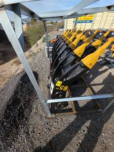 lot 64537 image: Arteer 65-inch Excavator Rake Attachment CAT 320