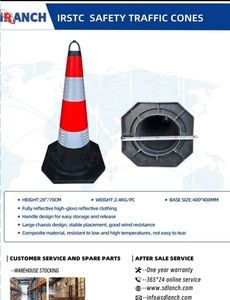 lot 64681 image: Lot of (50)  28-inch Red and White Reflective Traffic Safety Cone